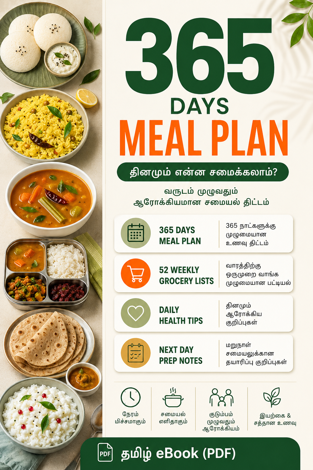 365 Days Cooking Planner (தமிழ்)